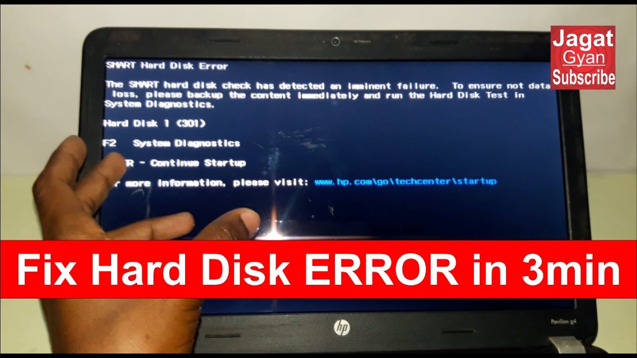 The Smart Hard Disk Check Has Detected An Imminent Failure To