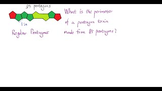 #Perimeter of a Pentagon train attaching 85 regular pentagons #Generalizing this problem