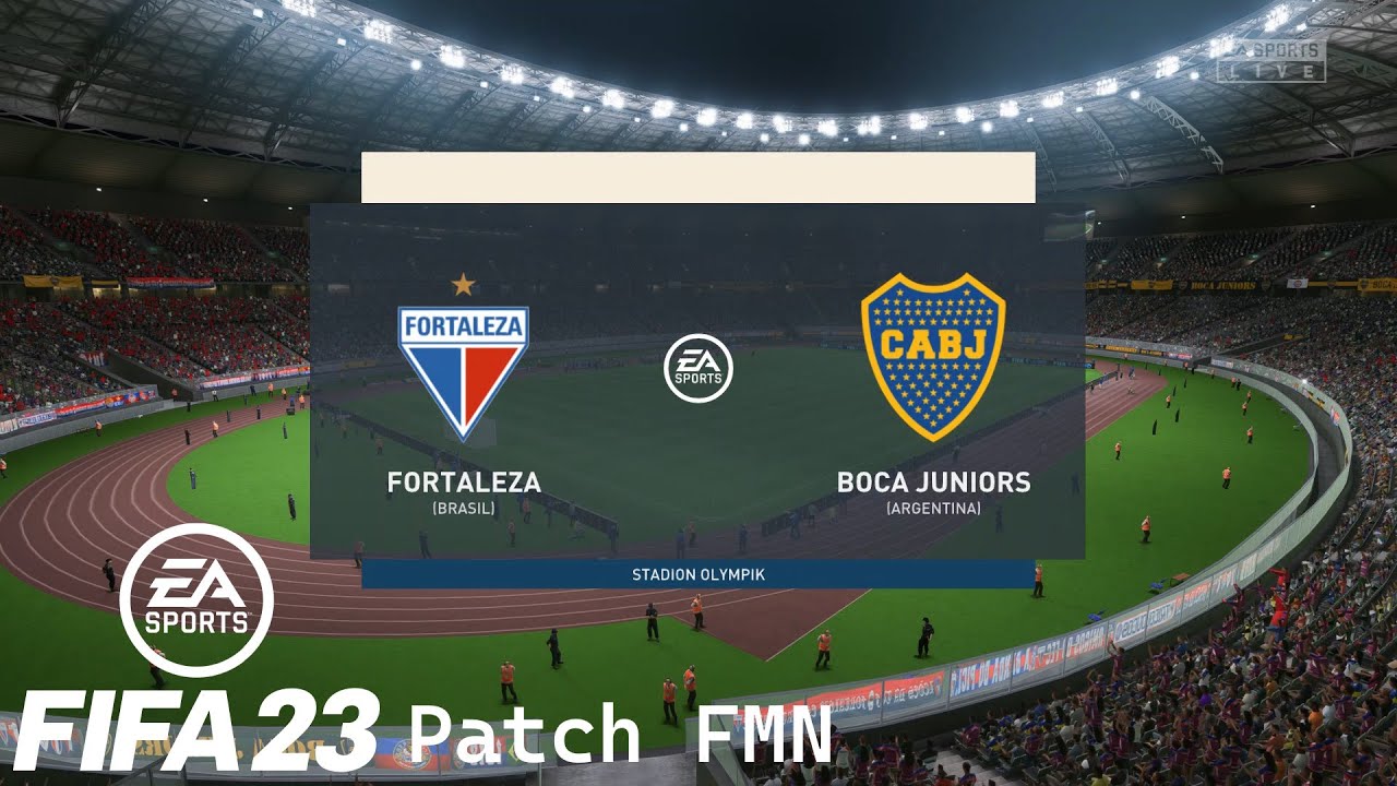 FIFA 23 Patch FMN Amistoso Fortaleza vs Boca Juniors Sudamericana fase de grupos #3 Stadion Olympik
