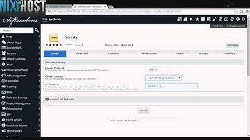 Installing Smarty with Softaculous in cPanel