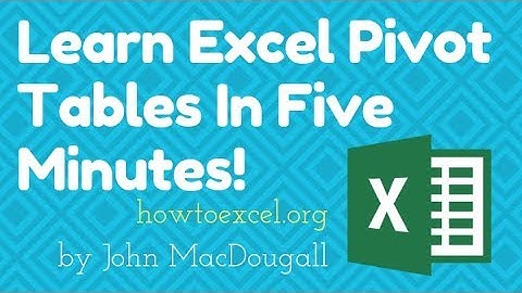 Learn Excel Pivot Tables In 5 Minutes!