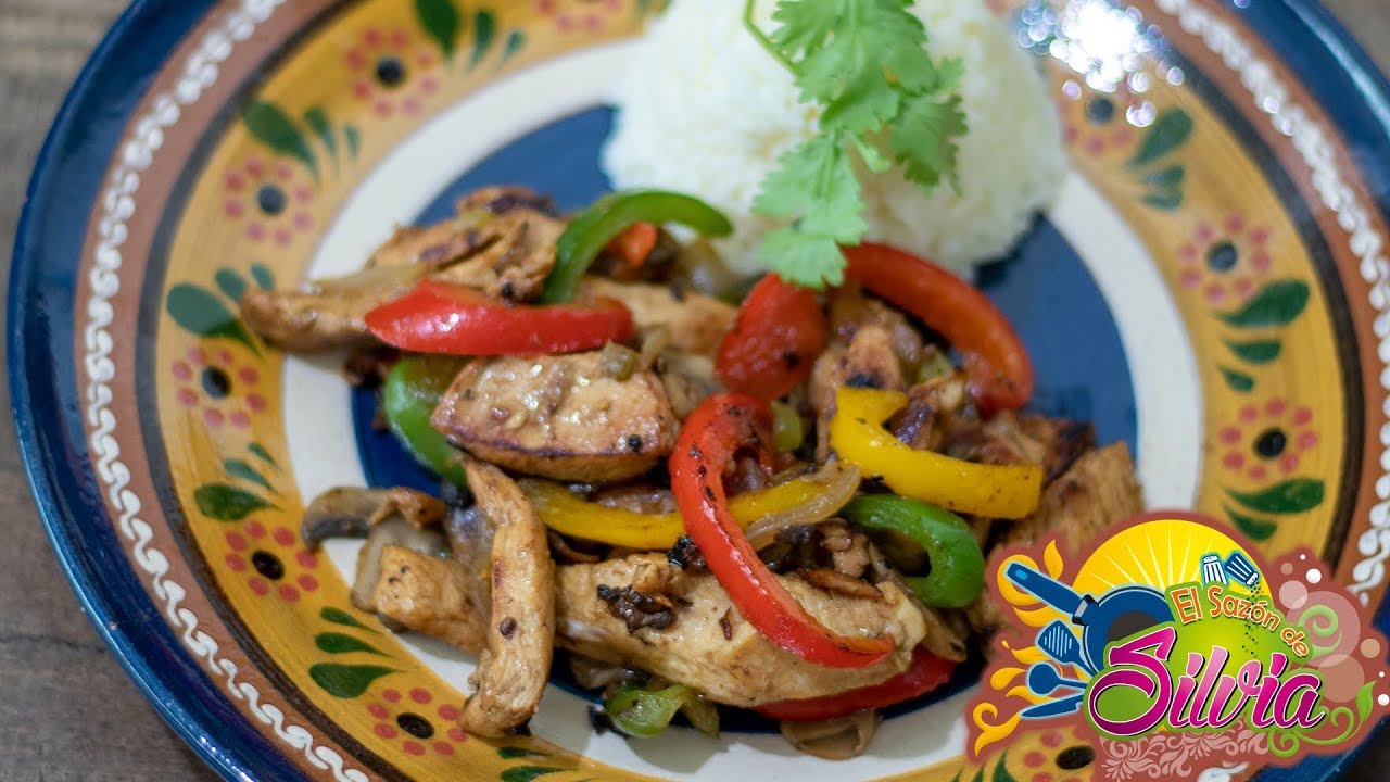 Fajitas de Pollo Marinadas ElSazóndeSilvia YouTube