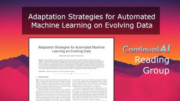 ContinualAI RG: "Adaptation Strategies for Automated Machine Learning on Evolving Data"