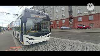 Hlášení Pražské trolejbusové linky 58 v úseku Čakovice - Palmovka