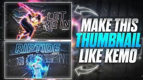 Make this thumbnail like kemo | kemo thumbnail tutorial | pubg montage thumbnail tutorial