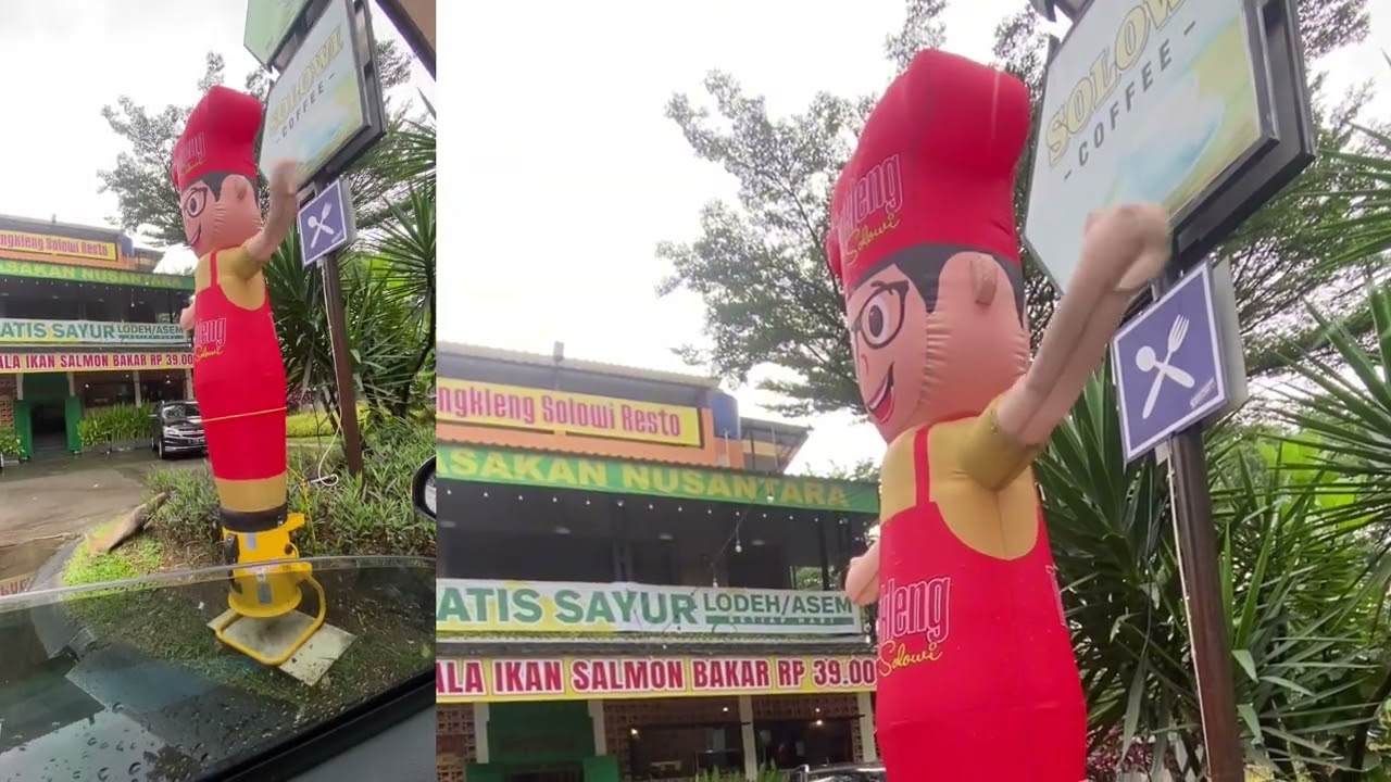 Badut angin solowi, global bakery dan flash