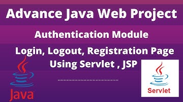 Authentication Module Adv Java Web Project | Login Page Advance Java Using Jsp & Servlet Project