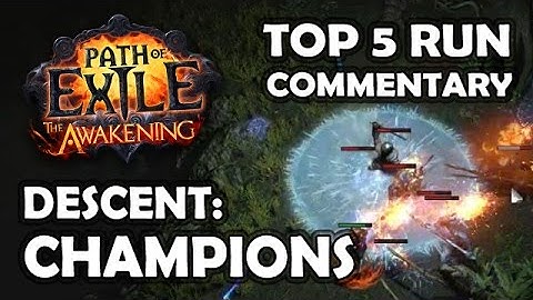 Path of Exile: DESCENT CHAMPIONS Race Commentary - Top 5 Templar Run &  Top 20 Overall