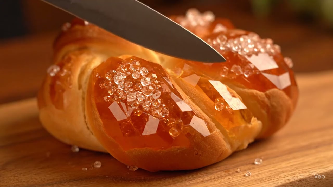 A Swedish Fika Bun with a Heart of Amber 🧡 | Crystal Crunch ASMR