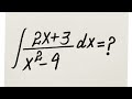 Integral of 2x+3/x^2-9 || Maths For College Students 