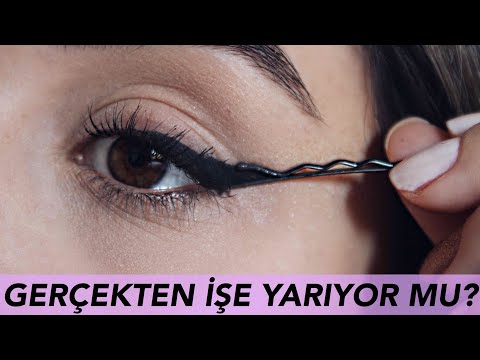 TEL TOKAYLA EYELINER ÇEKMEK