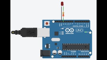 Parpadea un LED con Arduino en Tinkercad.