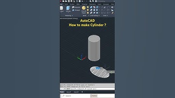 Cylinder AutoCAD 3D #cad #autocad #drawing #mechanicalengineering #designengineer #civilengineering