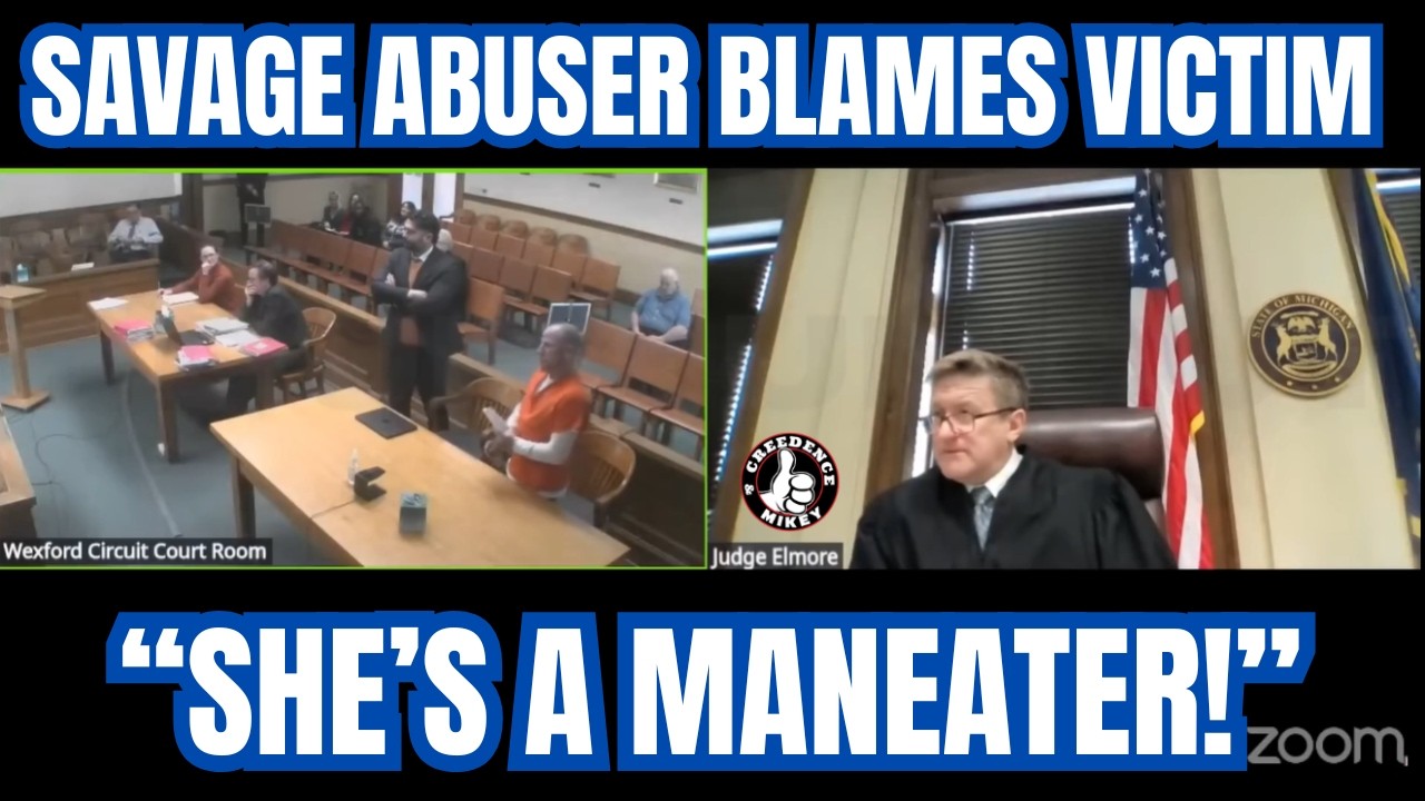 Отсутствие раскаяния при вынесении приговора: судья Элмор противостоит непокорному подсудимому.