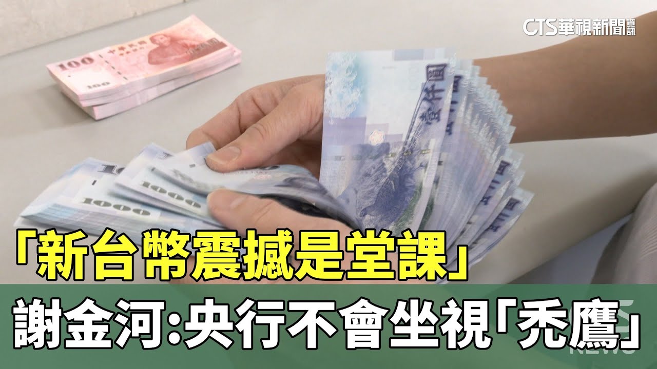 新台幣震撼是堂課」 謝金河：央行不會坐視「禿鷹」 - 華視新聞網
