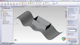 Trim surface in solid works