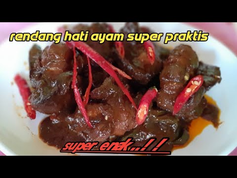Resep Rendang Hati Ayam