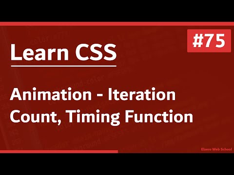 Learn CSS In Arabic 2021 - #75 - Animation - Iteration Count, Timing Function, Spinner Loading