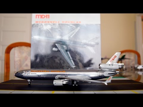 航空機・ヘリコプター JC Wings 1:200 MD-11 N111MD McDonnell Douglas MD11, N111MD Polished roll out livery, JC