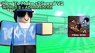 How To Make A Game Like +1 Speed Keyboard Escape V2 On Roblox!