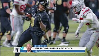 Purdue HC Jeff Brohm on Freshman WR Rondale Moore: He's a Star | The Rich Eisen Show | 10/23/18