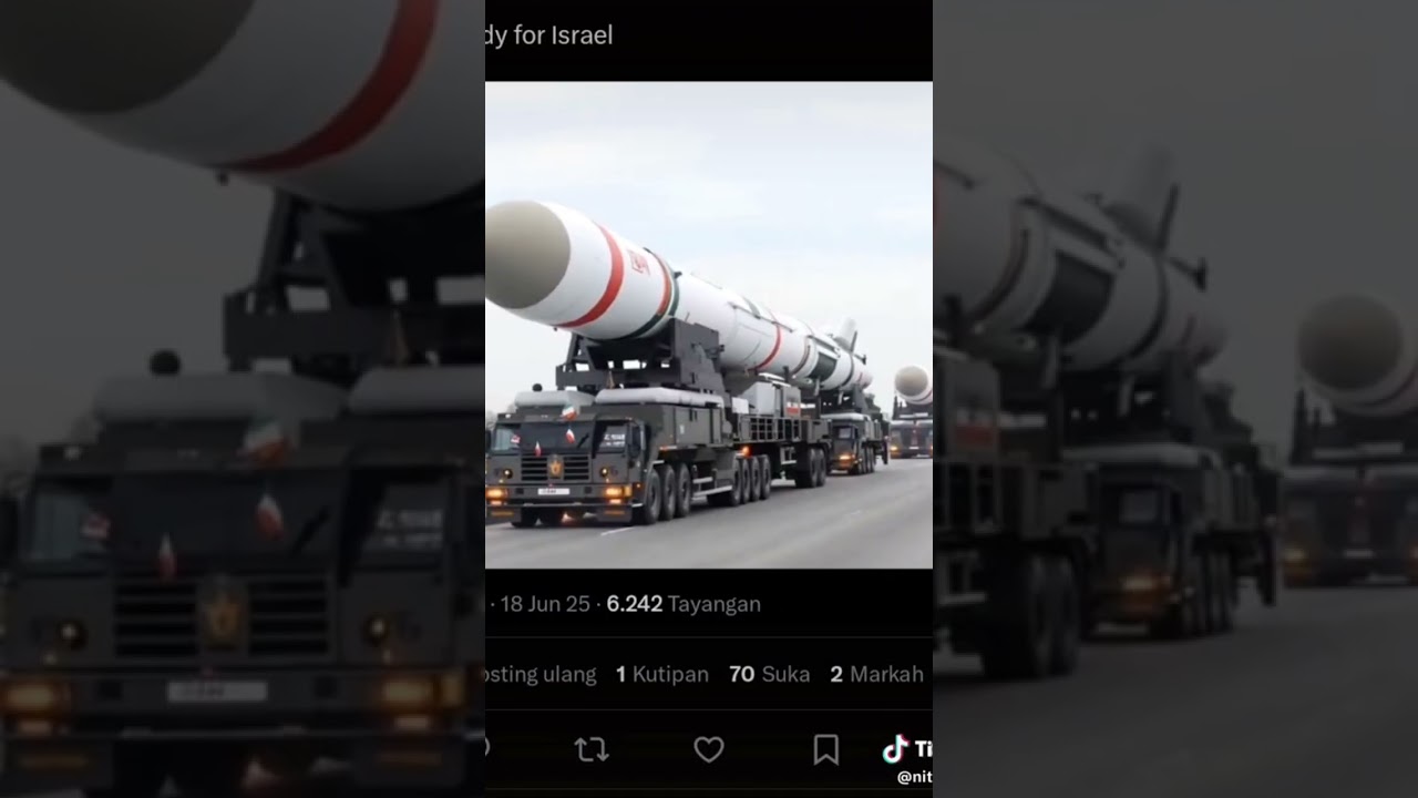Israel kiamat di rudal Iran 🤲 