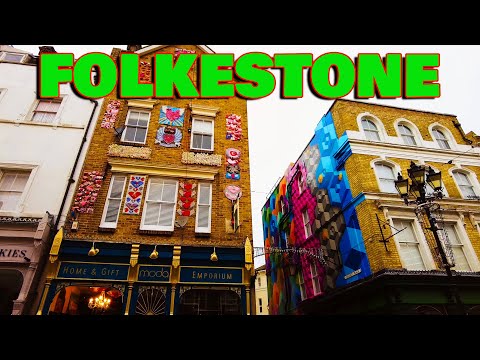 Walking Tour of Folkestone Kent Exploring the Hidden Gems of the Coastal Town March 2023 - 4K by Town & Country