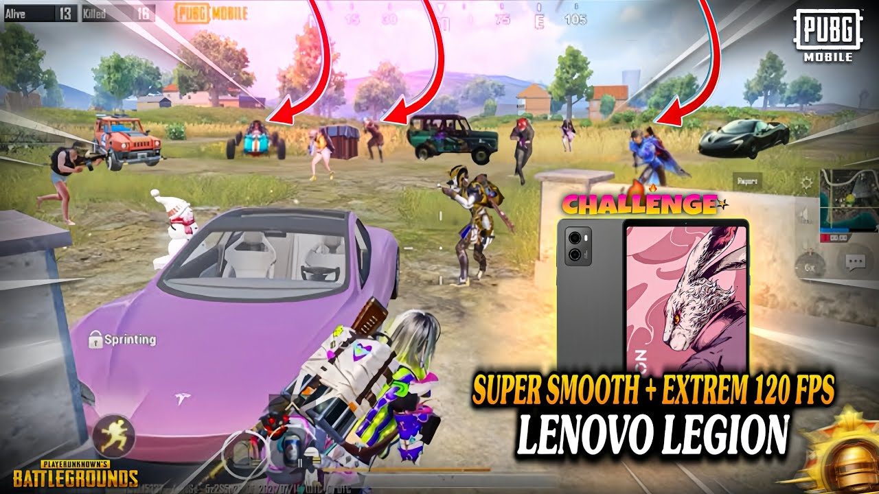 SUPER SMOOTH + EXTREM 120 FPS 🔥 LENOVO LEGION TAB 🔱 PUBG MOBILE 2025‼️