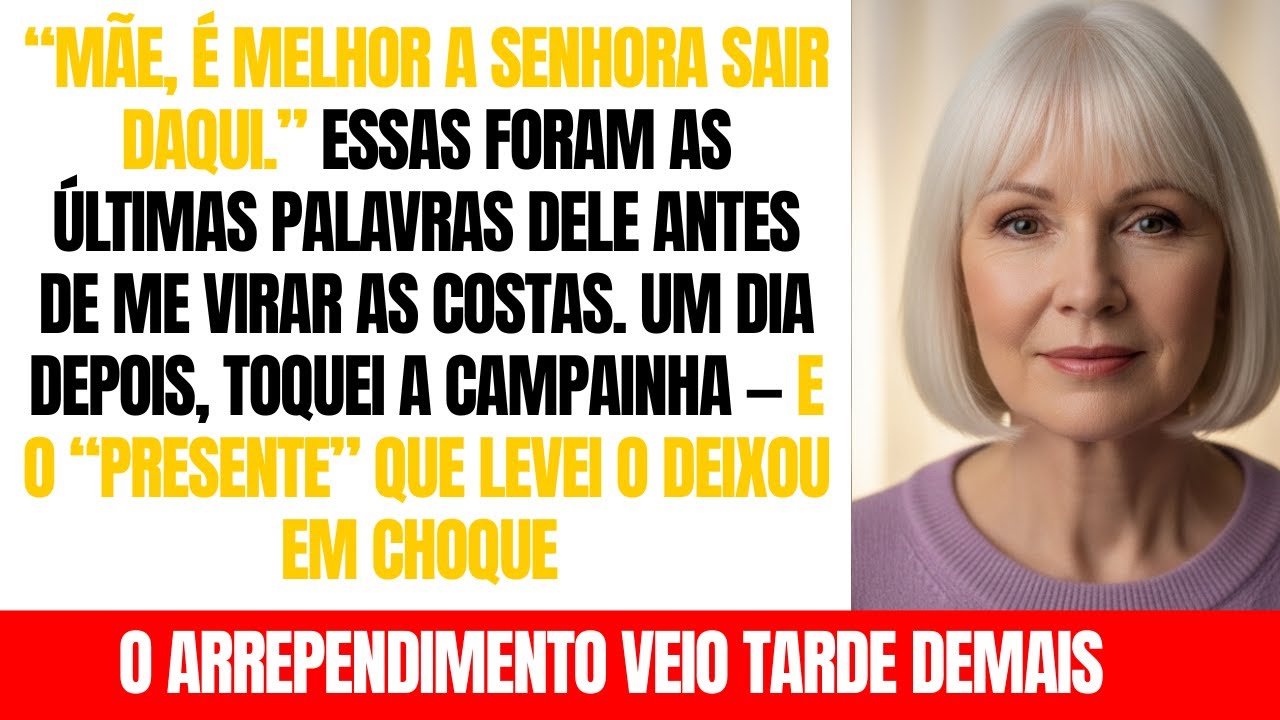 Meu filho me expulsou de casa — no dia seguinte, bati na porta dele com um “presente”
