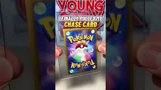 I PULLED MY CHASE POKEMON CARD ON MY FIRST TRY 😍🌈 #SHORTS