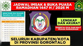 Jadwal Imsak Provinsi Gorontalo 2026 - Jadwal Imsak Dan Buka Puasa Ramadhan 1447 H 2026 H