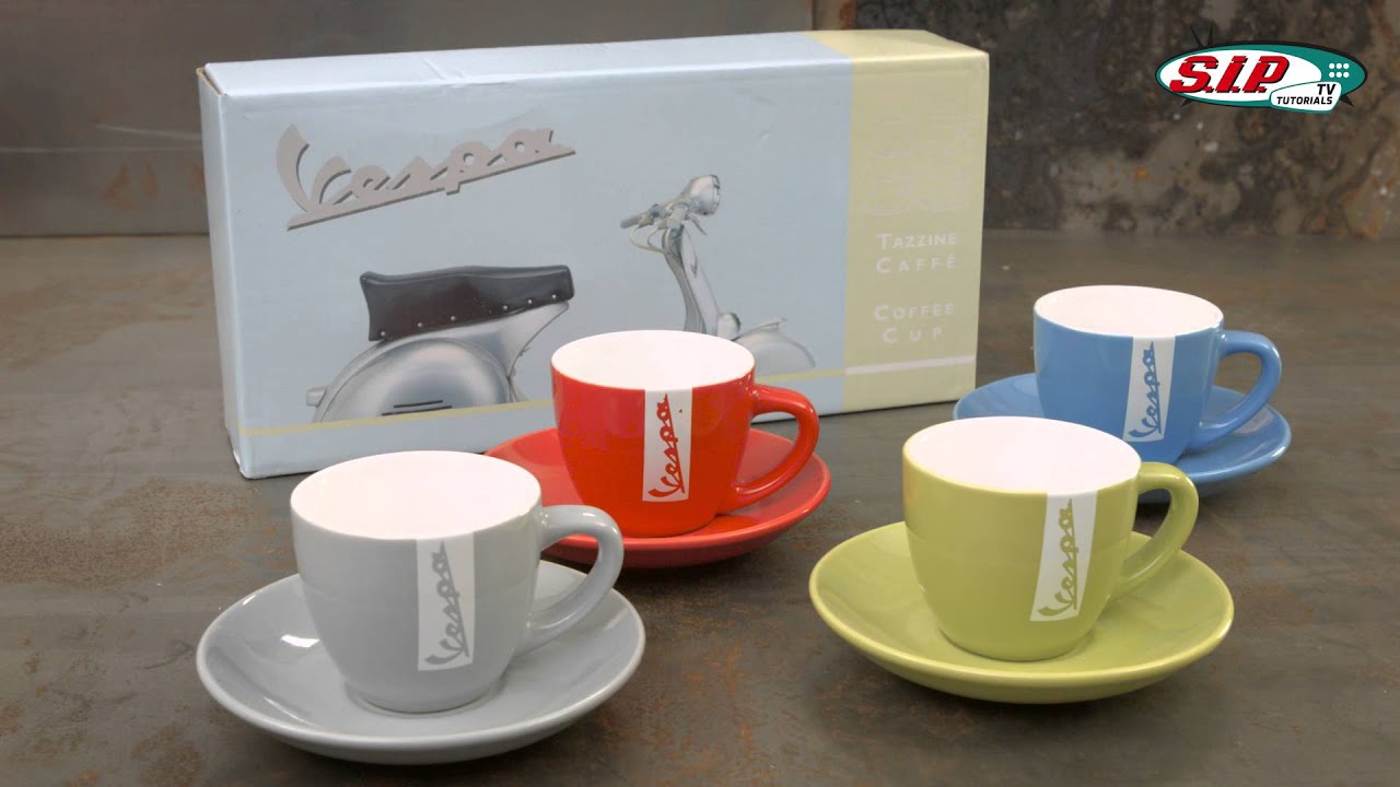 Espresso Tassenset FORME VESPA by SIP-SCOOTERSHOP