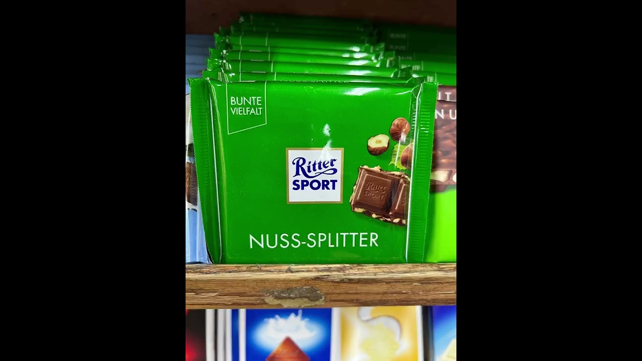 Variety of Ritter sport chocolate. Шоколадки Риттер спорт