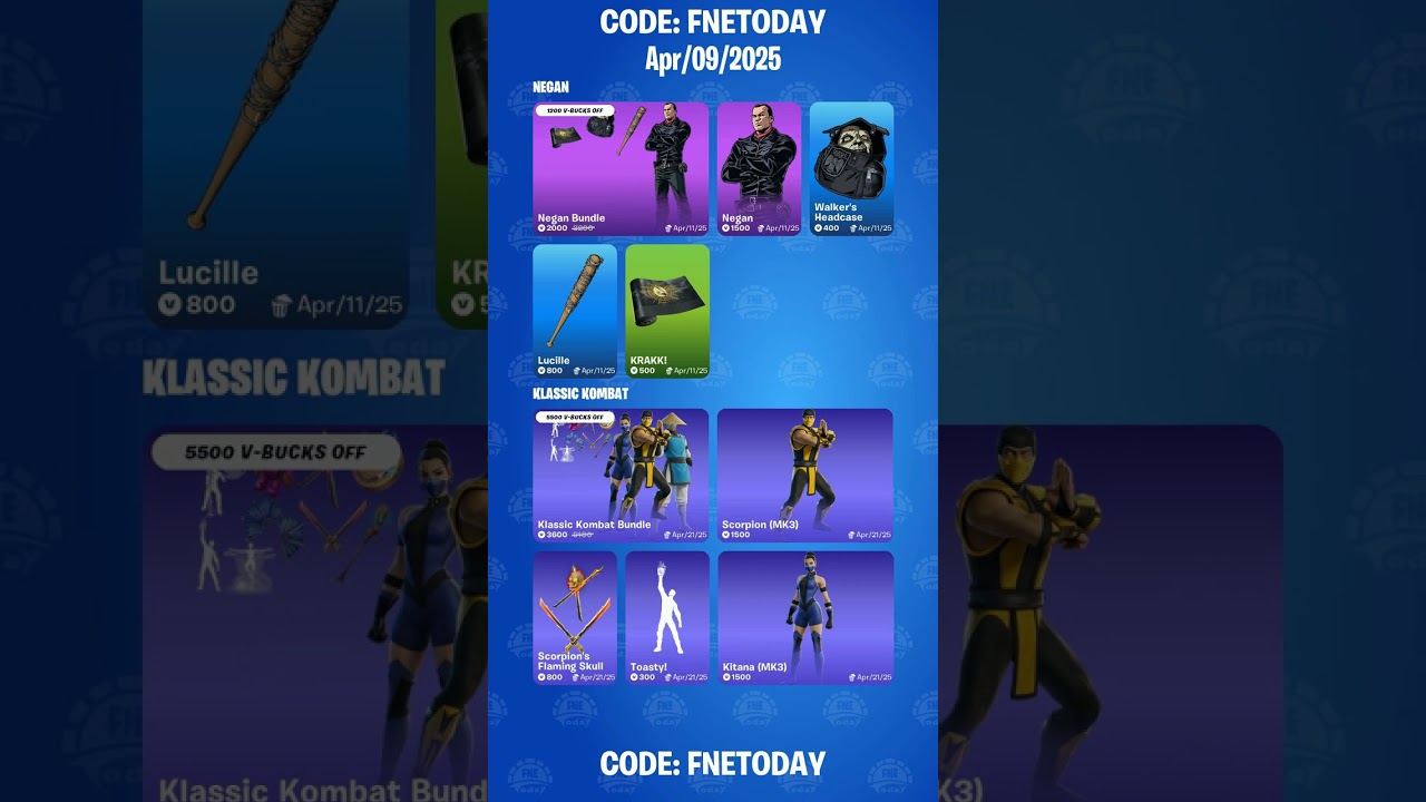 April 9 Fortnite Daily Shop