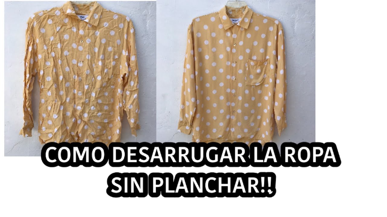 Sostener de ultramar fórmula DIY COMO DESARRUGAR ROPA SIN PLANCHAR// HACK PARA TU ROPA - YouTube