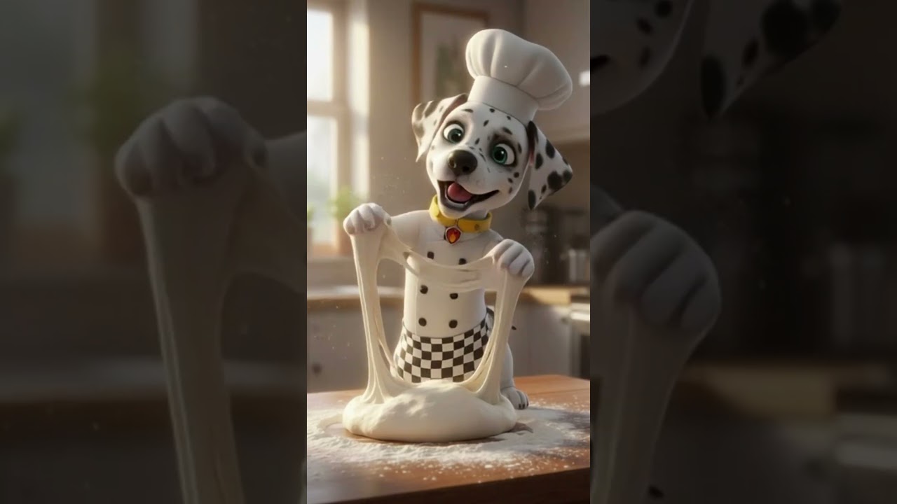 Dalmatian Dog tried to bake a cake but failed. | Dog Dalmatian Animation 