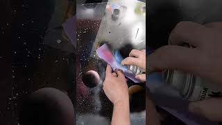 Star Explosion Nebula Galaxy Spray Art #shorts  #short