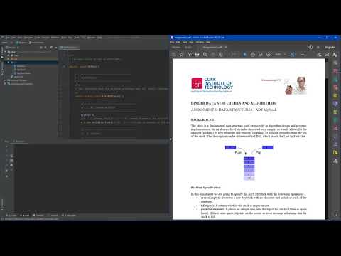 [SOLVED] ASSIGNMENT 1: DATA STRUCTURES ADT MyStack