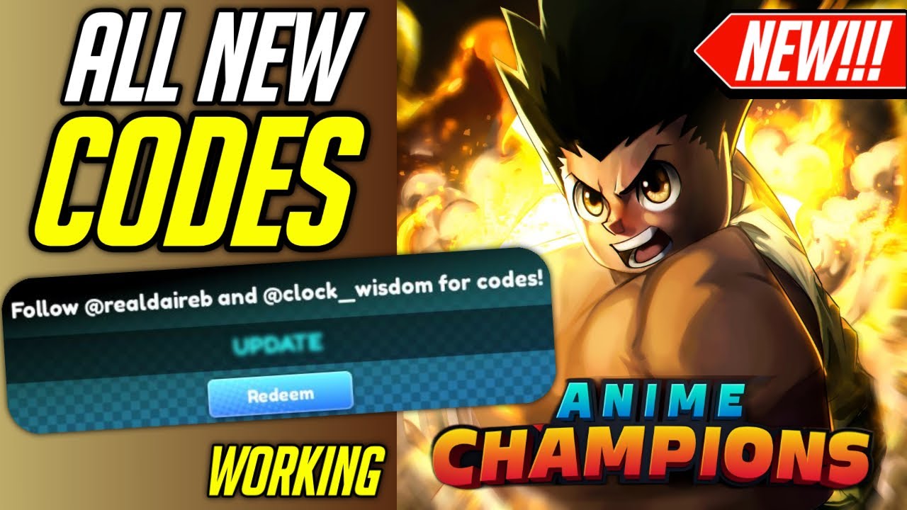 ALL NEW 8 *WORKING* CODES in ANIME CHAMPIONS SIMULATOR! - (Anime