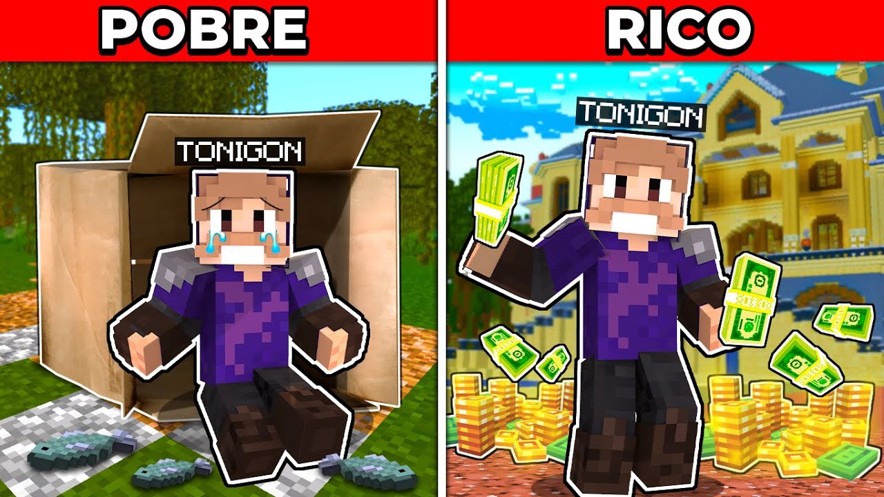Tonigon A CADA DIA TONIGON E INEMAFOO FICAM MAIS RICOS no Minecraft! - YouTube