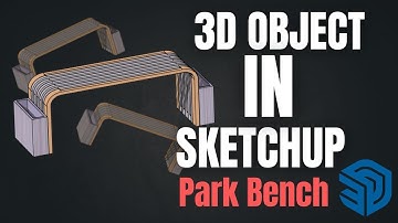 Park Bench 3D Modeling in SketchUp | Tutorial for Architects & Designers | 65cm × 80cm × 240cm