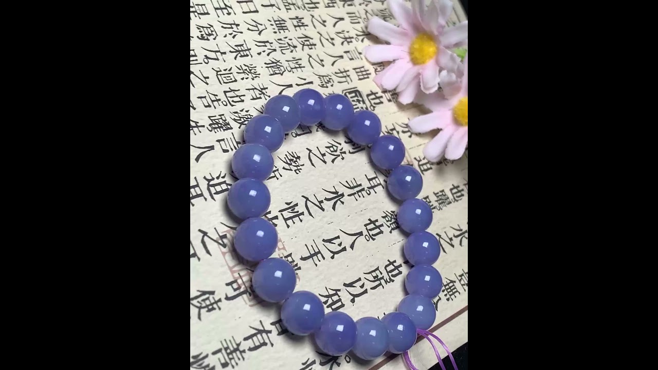 10mm Purple Jade Bracelet | Natural Jadeite Beads for Elegance & Energy