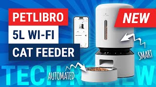 Smart WiFi Cat Feeder | PETLIBRO 5L WiFi Automatic Pet Food Dispenser Review