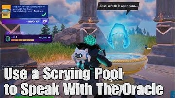 How to Easily Use a Scrying Pool to Speak With The Oracle - Fortnite Oracle Snapshot Quest
