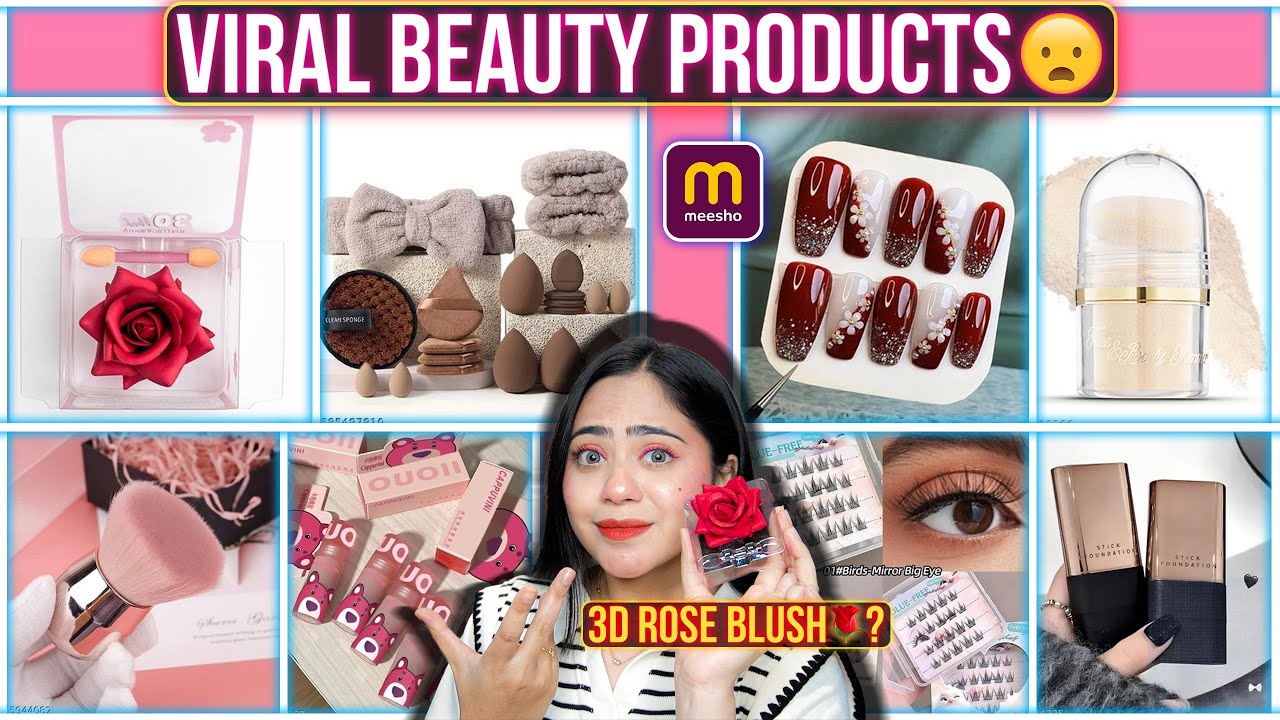 Trying Viral & Cute Beauty Products from Meesho💕Suggested by my Subscriber’s😍| Do they Work?