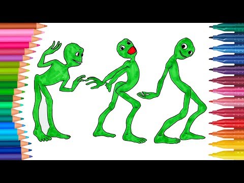 Uzaylı Dans | Çocuklar için Boyama Sayfası | Boyama ve Renkleri Öğreniyorum | Minik Eller