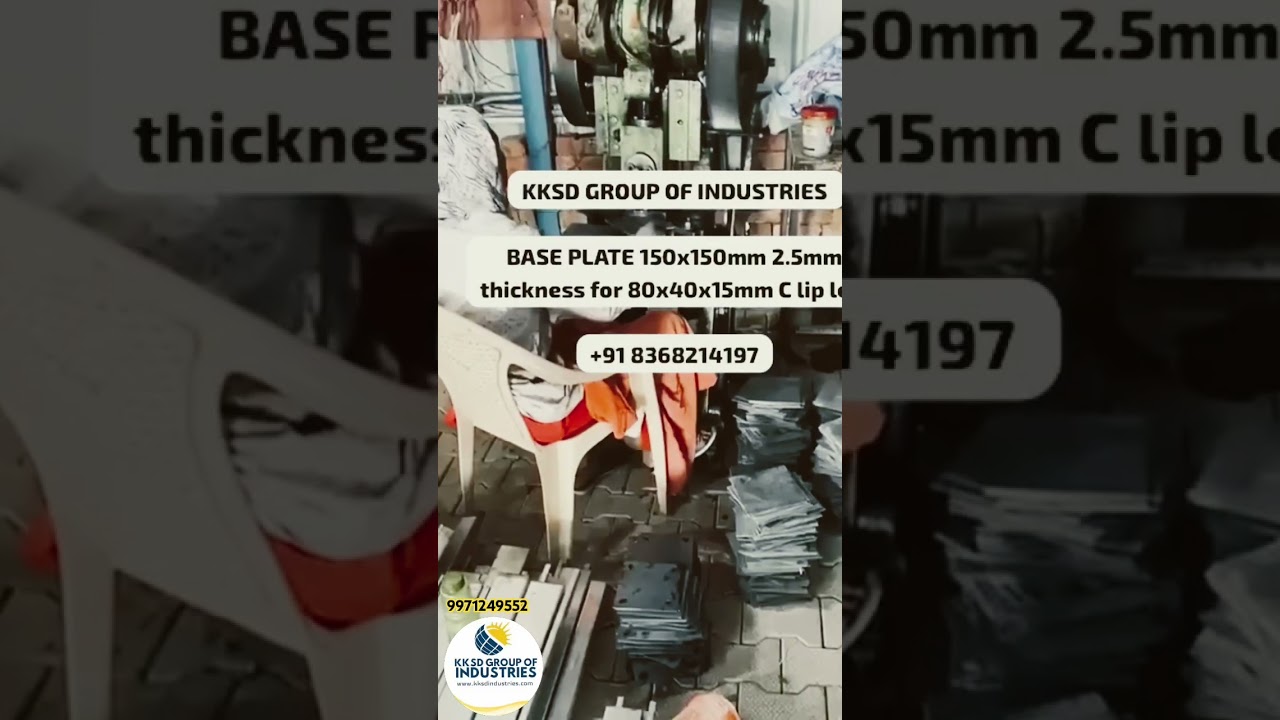 Solar structure base plate manufacturing 