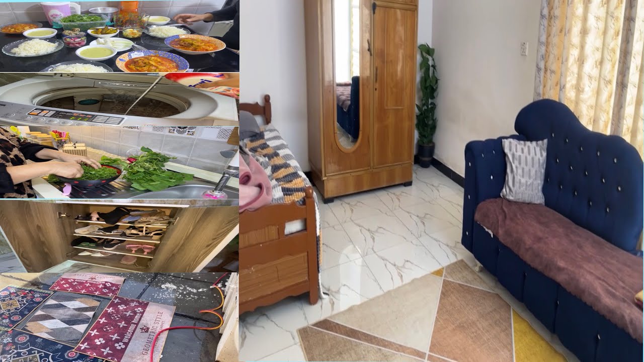 تعالوا نسوي روتين تنضيفات عميقة للبيت. في رمضان  وتحضير اطيب مركة شجر من ايد امي. غسل الزولي 👀