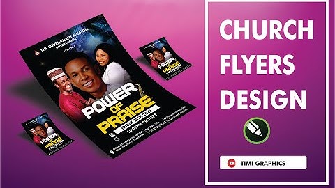 A PROFFESIONAL CHURCH FLYER DESIGN #CORELDRAW #TIMIGRAPHICS
