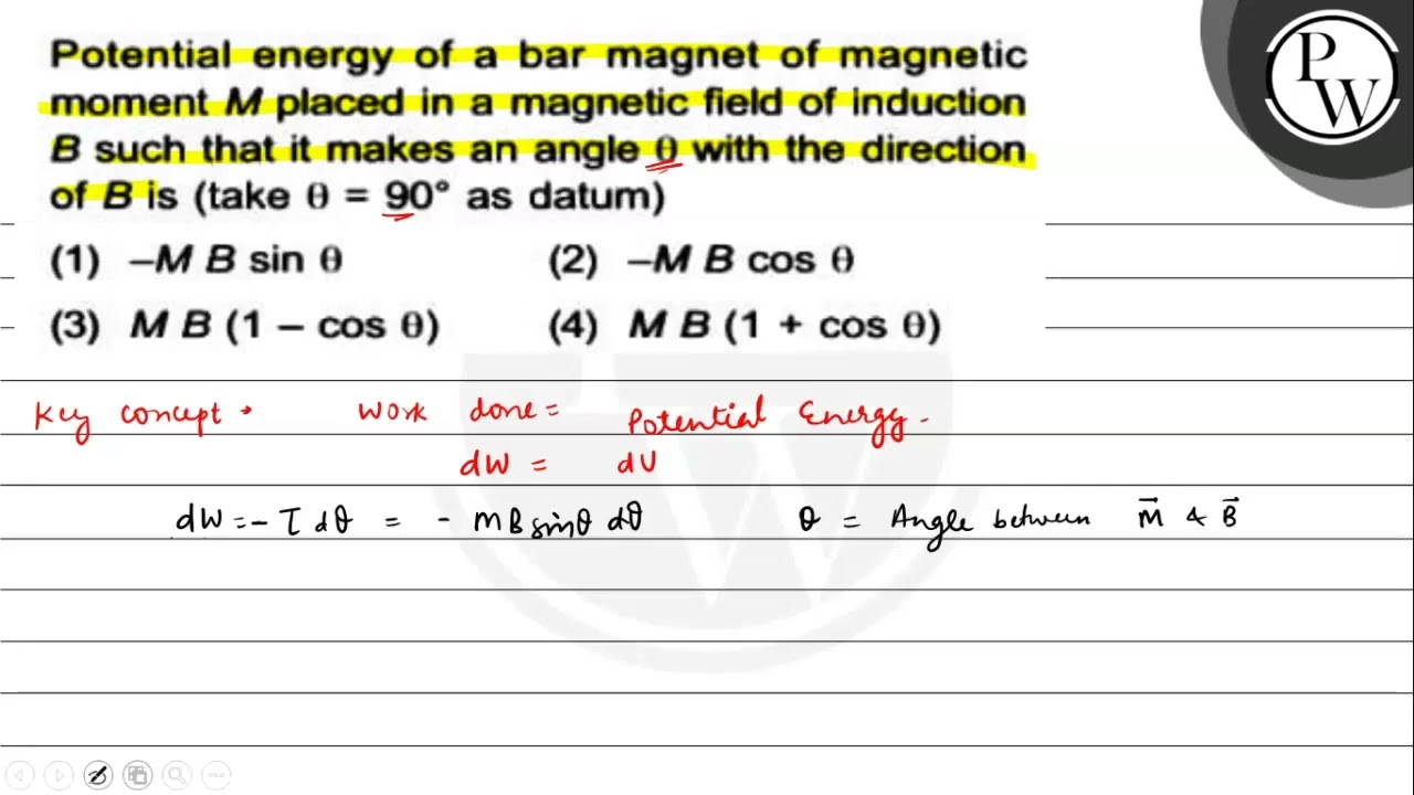 Magnetic Potential Energy